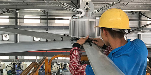 工業（yè）大風扇安裝人員